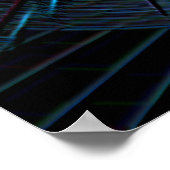 Neon Blue Explosion Poster (Hoek)