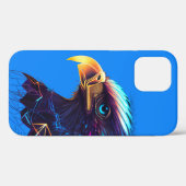 Neon Blue Futuristic Radiant Eagle Hoesje-Mate iPh Case-Mate iPhone Case (Achterkant (horizontaal))