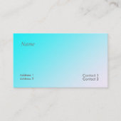 Neon Blue Gradient visitekaartje (Voorkant)