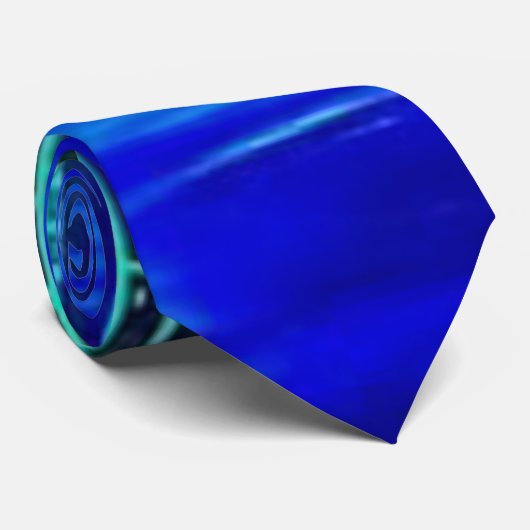 Neon Blue Guitar Stropdas (Opgerold)