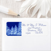 Neon Blue kerstboom Etiket (Insitu)