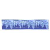 Neon Blue kerstboom Korte Tafelloper (Horizontaal)