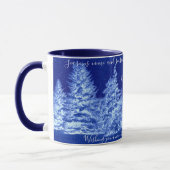 Neon Blue kerstboom Mok (Links)