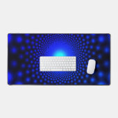 Neon Blue Lights Bureaumat (Keyboard & Muis)