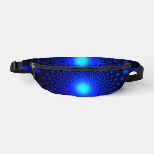 Neon Blue Lights Fanny Pack Heuptasje (Voorkant)
