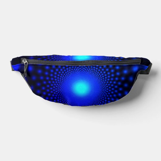 Neon Blue Lights Fanny Pack Heuptasje (Liggend)
