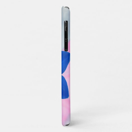 Neon Blue Lily Flower iPhone 11 Hoesje (Achterkant/links)