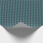 Neon Blue Op-Art Chevron. Cadeaupapier (Hoek)