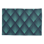 Neon Blue Op-Art Chevron. Kussensloop (Achterkant)