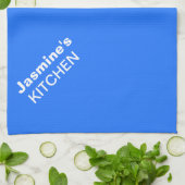 Neon Blue op maat gesneden kleuren van hoge kwalit Theedoek (Gevouwen)