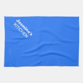 Neon Blue op maat gesneden kleuren van hoge kwalit Theedoek (Horizontaal)