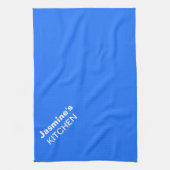 Neon Blue op maat gesneden kleuren van hoge kwalit Theedoek (Verticaal)