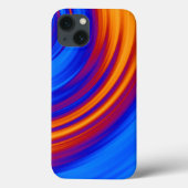 Neon Blue Oranje Red Yellow Case-Mate iPhone Case (Achterkant)