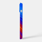 Neon Blue Oranje Red Yellow iPhone 15 Case (Linkerkant)