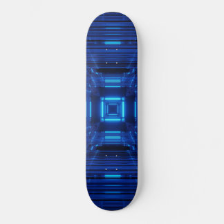Neon Blue Persoonlijk Skateboard