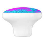 Neon Blue Pink Texture Knob Keramische Knop (Zijkant)