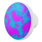 Neon Blue Pink Texture Knob Keramische Knop (Rechts)
