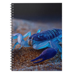 Neon Blue Scorpion Notitieboek