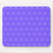 Neon Blue Smile Pattern Muismat (Voorkant)
