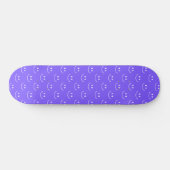 Neon Blue Smile Pattern Skateboard (Horizontaal)