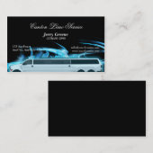 Neon Blue SUV Limousine Visitekaartje (Voorkant / Achterkant)