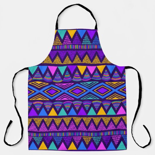 Neon Blue: Tribal Navajo patroon Schort (Voorkant)