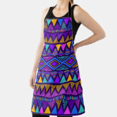 Neon Blue: Tribal Navajo patroon Schort (Insitu)