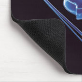 Neon Blue Violin Muismat (Hoek)
