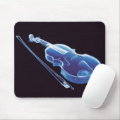 Neon Blue Violin Muismat (Met muis)
