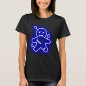 Neon Blue Voo Doo Dames T-shirt (Voorkant)