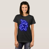 Neon Blue Voo Doo Dames T-shirt (Voorkant volledig)