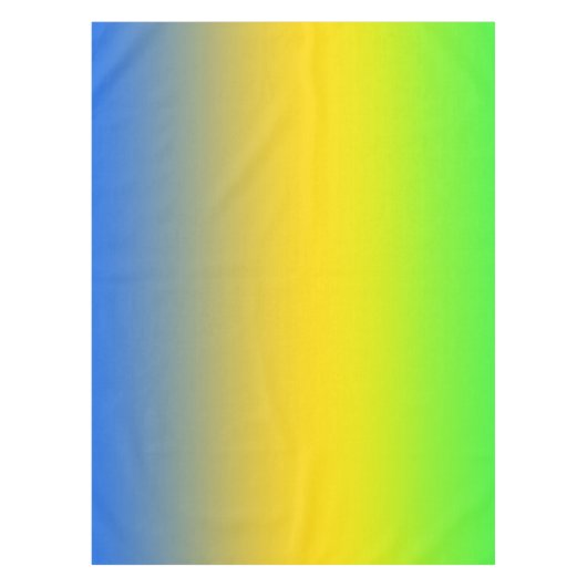 Neon blue, yellow, green gradient, ombre. Tafelkleed (Voorkant)