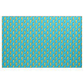 Neon Blue Yellow Lightning Bolt Pattern (80/90) Stof (Yard (91,4 cm))