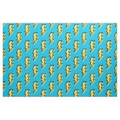 Neon Blue Yellow Lightning Bolt Pattern (80/90) Stof (Fat Quarter)