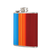 Neon Blue Yellow Red Lines Heupfles (Links)