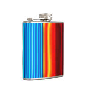 Neon Blue Yellow Red Lines Heupfles (Rechts)