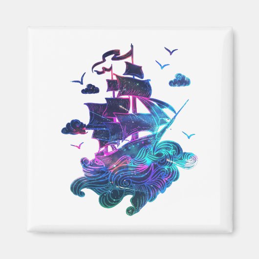 Neon Boat Magneet (Voorkant)