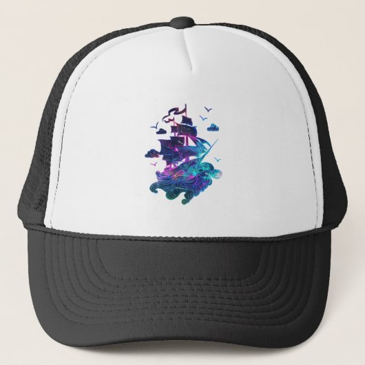 Neon Boat Trucker Pet (Voorkant)