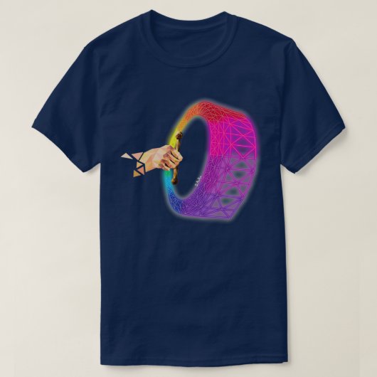 Neon Bodhran T-shirt (Design voorkant)