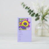 Neon Boeket Profiel Visitekaartje (Staand voorkant)