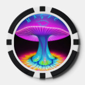 Neon Boho unieke bruiloft gunst Poker Chips (Voorkant)