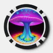 Neon Boho unieke bruiloft gunst Poker Chips (Achterkant)