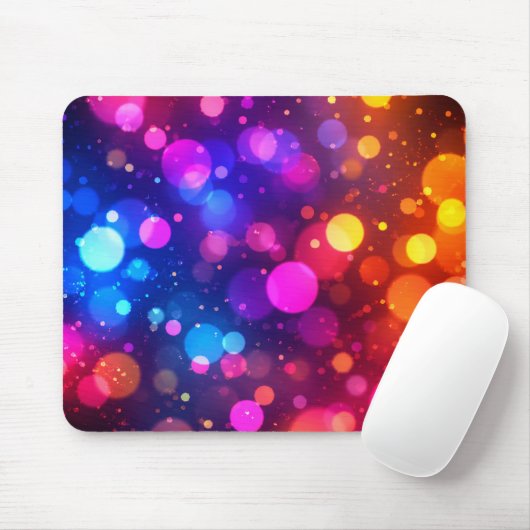 Neon Bokeh Lichten Abstract Muismat (Met muis)