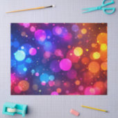 Neon Bokeh Lichten Abstract Tissuepapier (Craft)