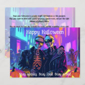 🌈🎃Neon Bone Babes kaart (Voorkant / Achterkant)