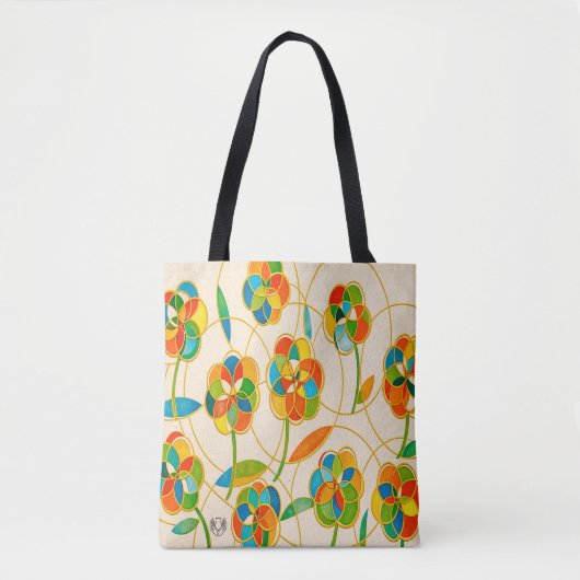 Neon Botanisch Tote Bag (Voorkant)