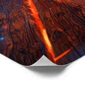 Neon Bounty Hunter, een Westerne cybercrimineel Poster (Hoek)