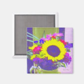 Neon Bouquet Magnet (Voorkant / Achterkant)