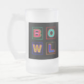 Neon BOWL bord & 300 Perfecte Game, Bevroren Mok (Links)