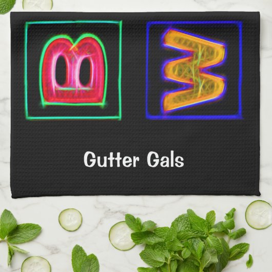 Neon Bowl, Team Bowling Towels Theedoek (Gevouwen)